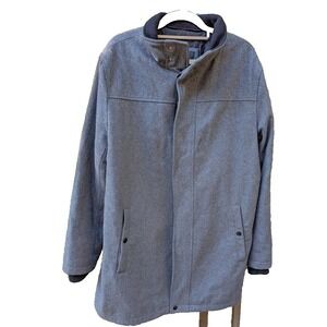Structure Coat Mens Size M Recycled Wool Blend Overcoat Outdoors Timeless Hygge